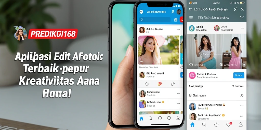Antarmuka aplikasi PREDIKSI168 untuk editing foto aesthetic yang menarik.