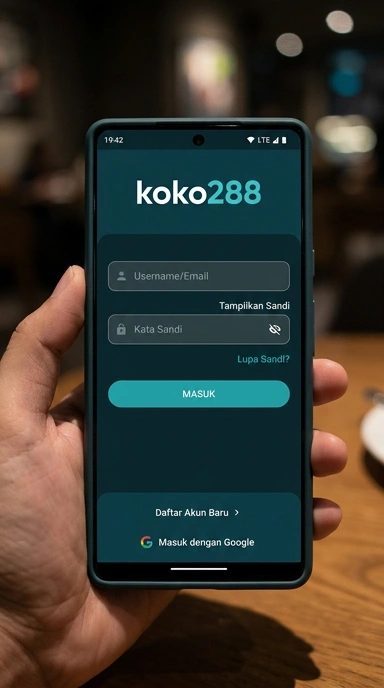 Tampilan halaman login koko288